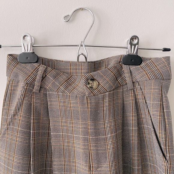 Plaid wide leg dress pants - Picture 1 of 3